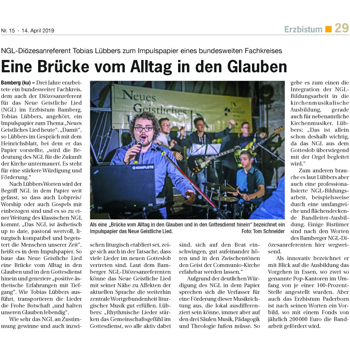 NGL heute - Heinrichblatt