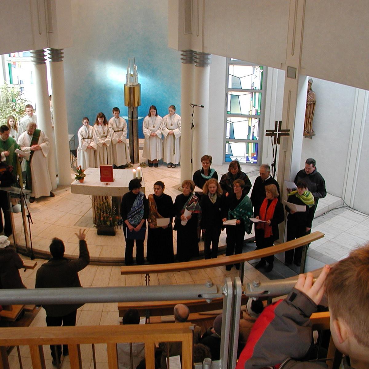 Südafrikanische Lieder in Oberfürberg Februar 2004
